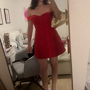 Ebony red dress Runaway the Label